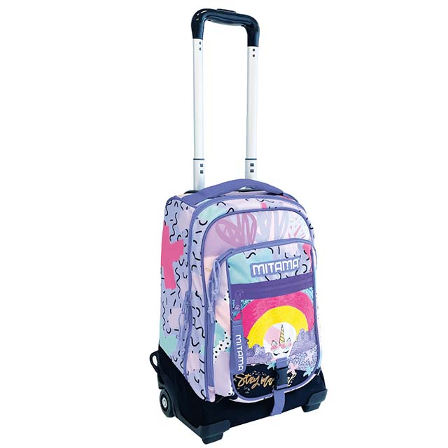 Kompaktná školská taška na kolieskach MITAMA Unicorn