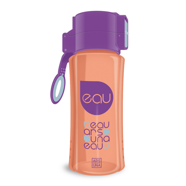 Fľaša plastová 450ml oranžovo-fialová ARS UNA