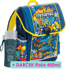 Kompaktná školská taška MITAMA Crazy +Darèek 073