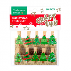 Hobby CraftFun štipce s vianočnými stromčekmi