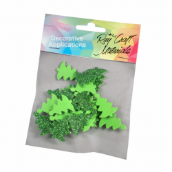 Hobby ReyCraft strom zelený glitter/30