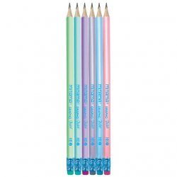 Ceruzka MITAMA HB s gumou 12 pastel