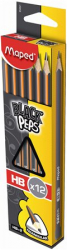 Grafitová ceruzka MAPED BLACKPEPS HB "trojuholníkový tvar"