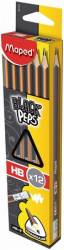 Grafitová ceruzka MAPED BLACK s gumičkou HB "trojuholníkový tvar"