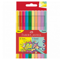Fixky FABER CASTELL GRIP/10 neon+pastel 155312