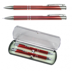 Darčeková súprava pero+ceruzka červená