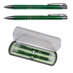 Darčeková súprava pero+ceruzka zelená