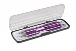 Darčeková súprava pero+ceruzka RING fialová