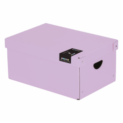 Krabica laminovaná PASTELINI fialová veľká