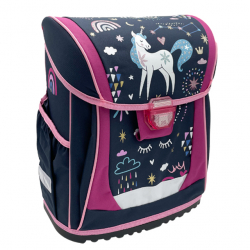 Kompaktná školská taška REYBAG Purple Unicorn