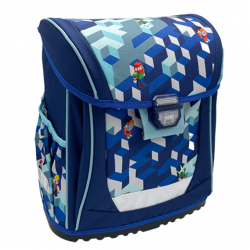 Kompaktná školská taška REYBAG Pixel Game